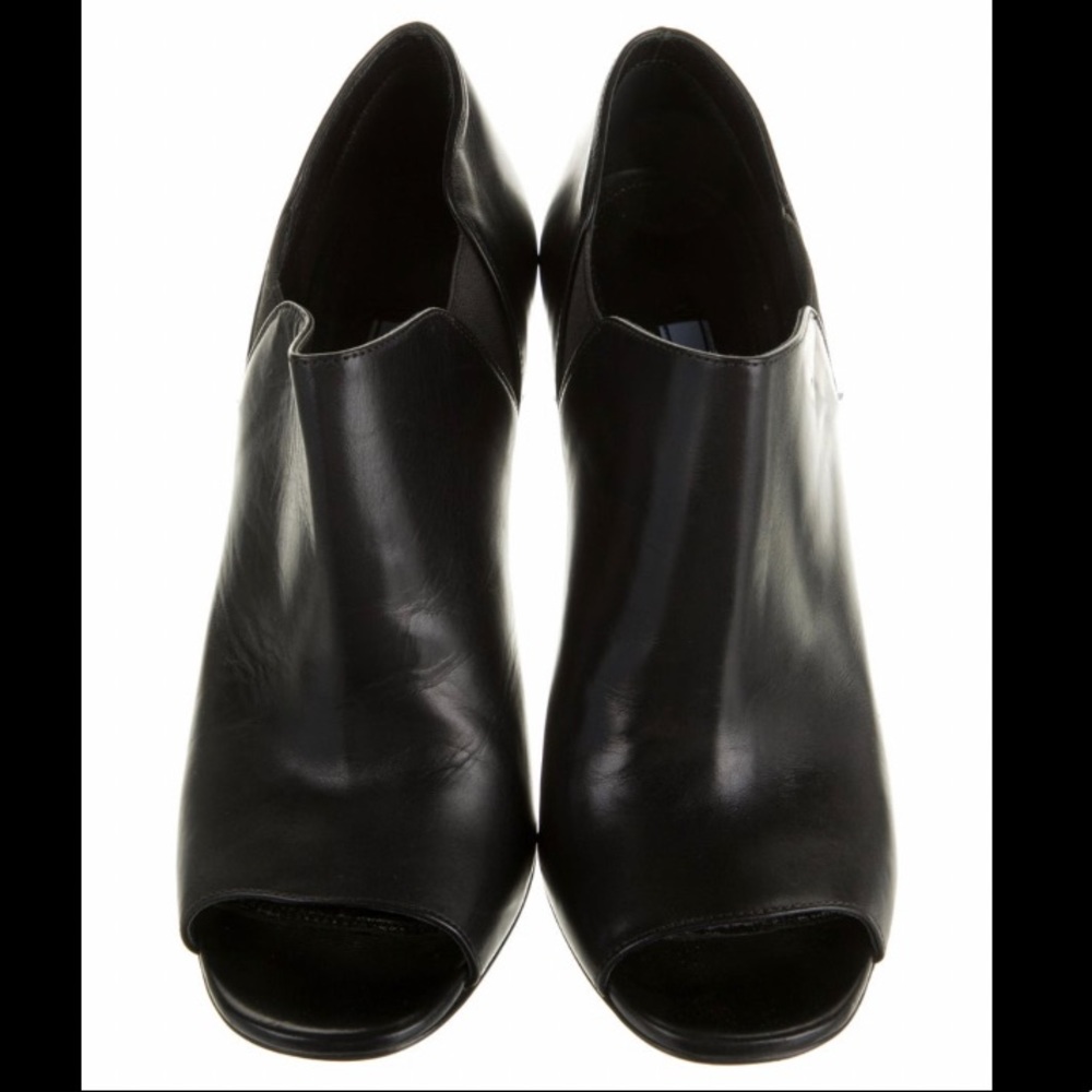 PRADA Peep Toe Shoe Booties Size 40 - Picture 4 of 7